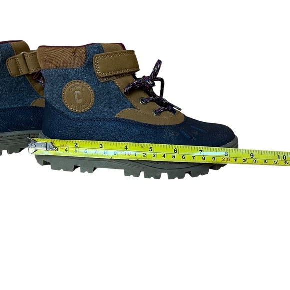 Carter’s Boys Duck Boots Size 2M Youth Blue Brown Waterproof Winter Snow Hiking - Picture 7 of 7